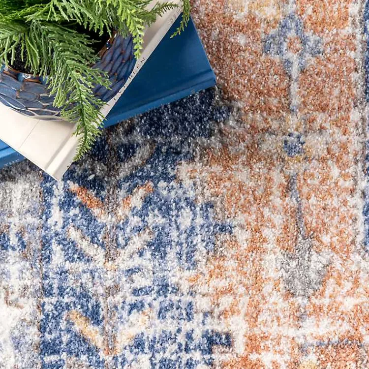 Area Rugs-Kirklands Home Pink Vintage Floral Print Area Rug, 8x10