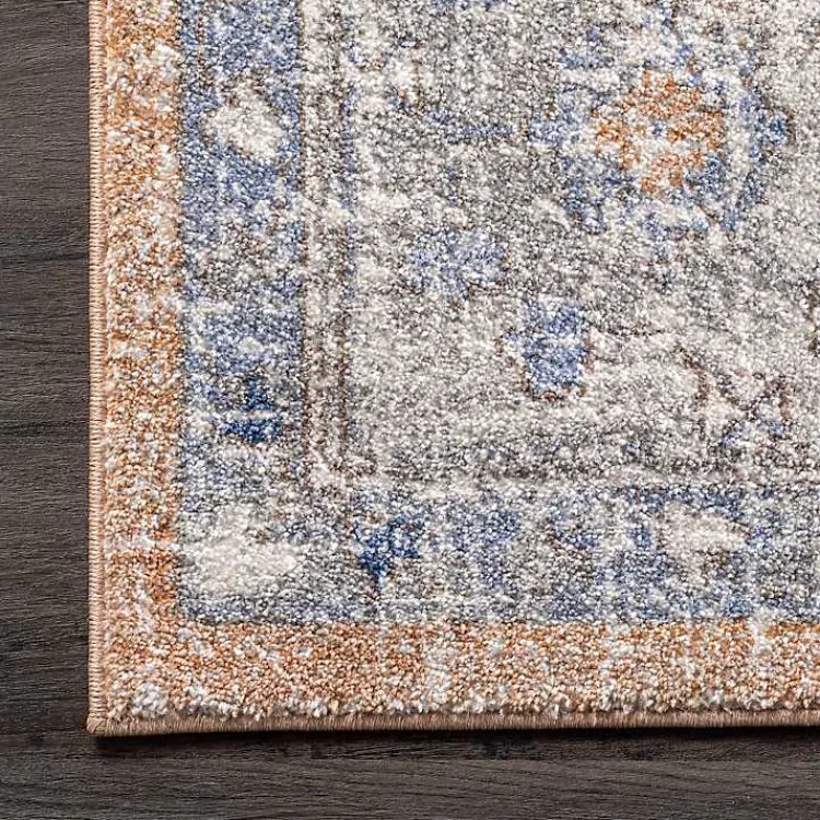 Area Rugs-Kirklands Home Pink Vintage Floral Print Area Rug, 8x10