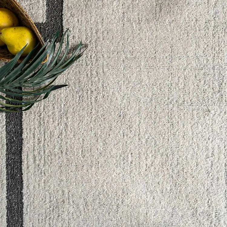 Area Rugs-Kirklands Home Ivory Classic Border Area Rug, 5x7