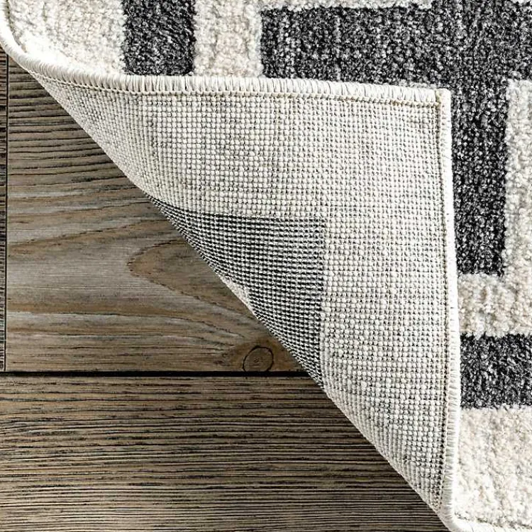 Area Rugs-Kirklands Home Ivory Classic Border Area Rug, 5x7