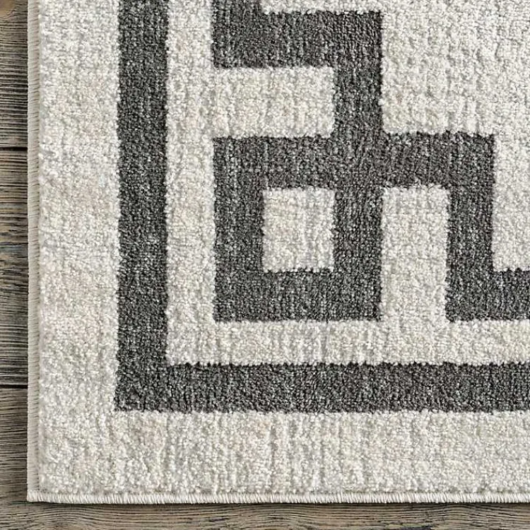 Area Rugs-Kirklands Home Ivory Classic Border Area Rug, 8x10