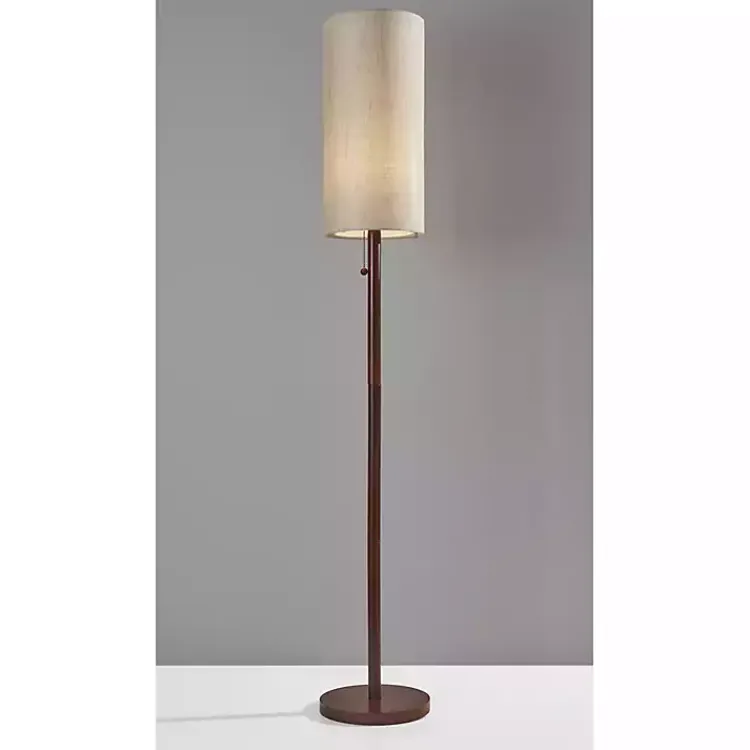 Floor Lamps-Kirklands Home Modern Wood Emma Floor Lamp Tan