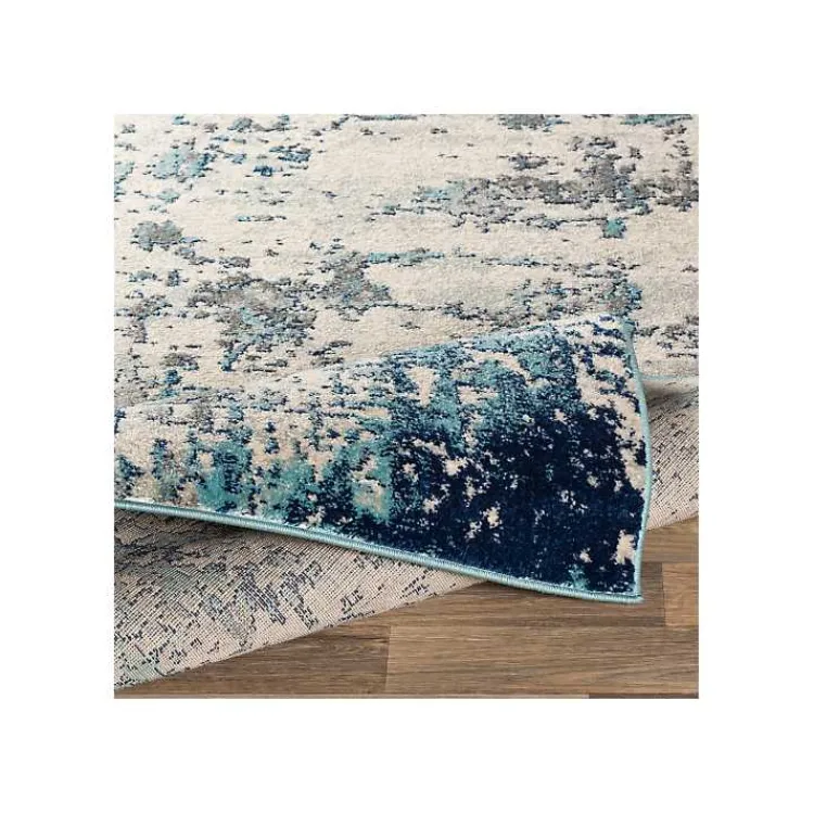 Area Rugs-Kirklands Home Blue Sutton Contemporary Area Rug, 6x9