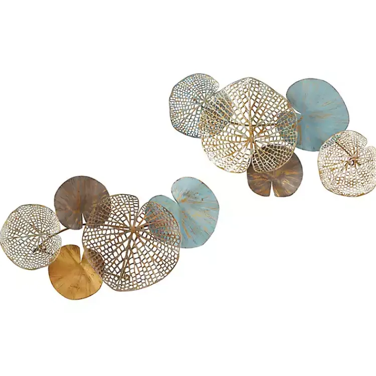 Wall Plaques-Kirklands Home Multicolored Metal Circles Wall Plaques, Set of 2