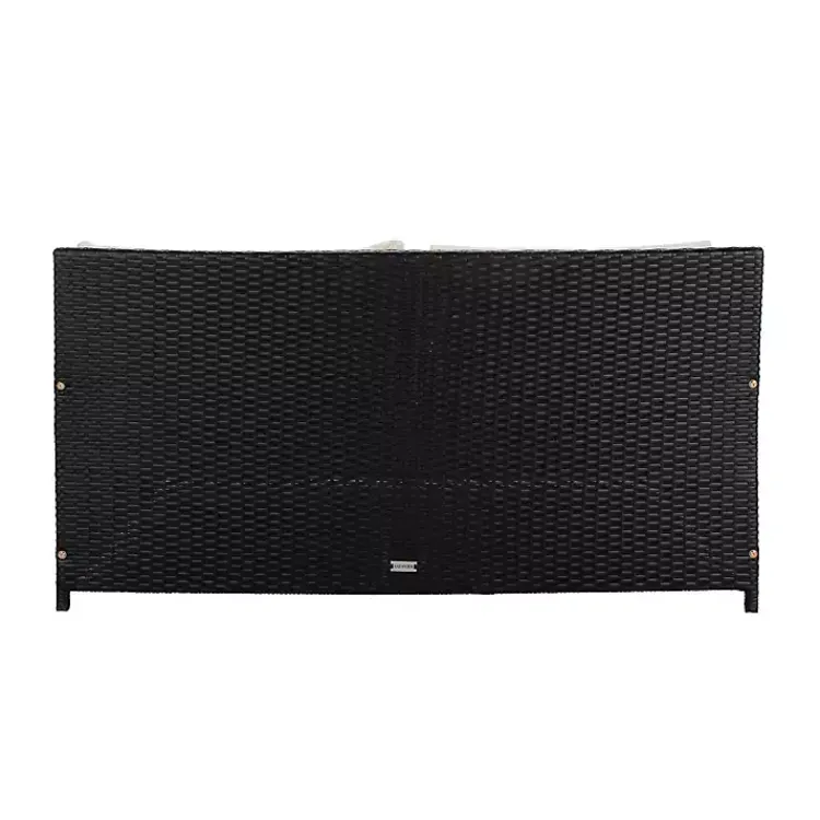 Outdoor Seating-Kirklands Home Black Wicker Outdoor Daybed