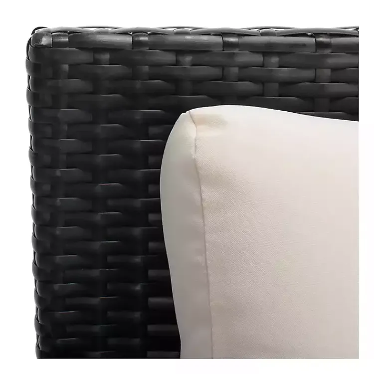 Outdoor Seating-Kirklands Home Black Wicker Outdoor Daybed