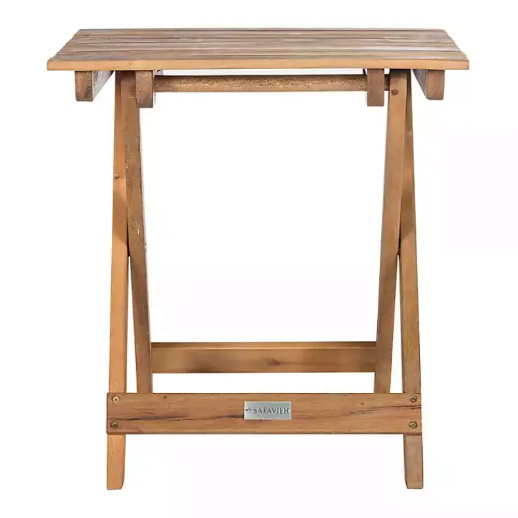 Outdoor Sets-Kirklands Home Acacia Wood 3-pc. Chaise Set with Striped Cushions