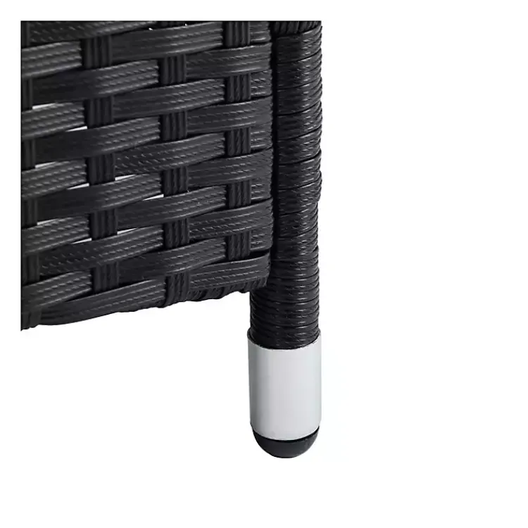 Outdoor Sets-Kirklands Home Black Box Wicker 4-pc. Outdoor Living Set