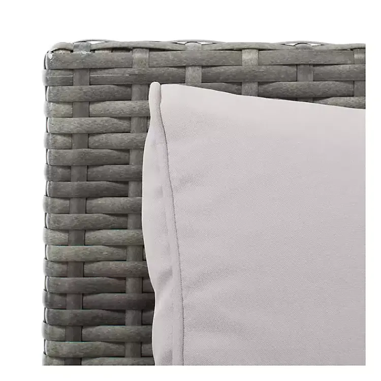 Outdoor Sets-Kirklands Home Wicker 4-pc. Deluxe Outdoor Living Set Gray