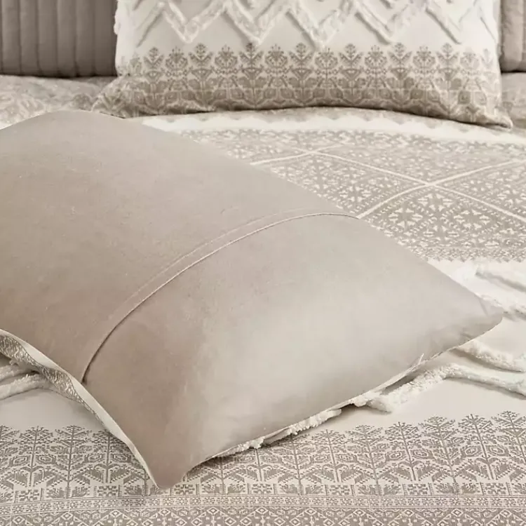 Duvets-Kirklands Home and White 3-pc. Full/Queen Duvet Set Gray