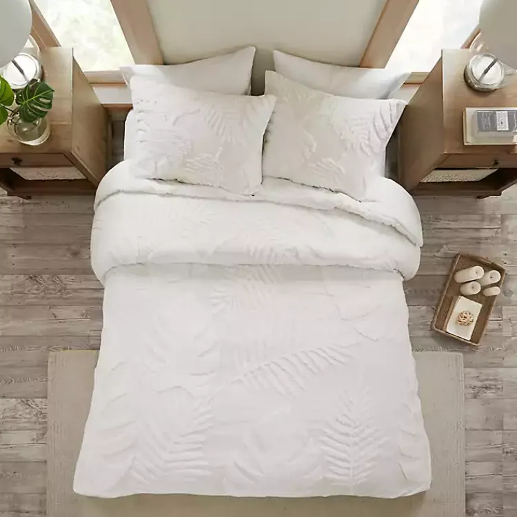 Comforters-Kirklands Home Tropical California King 3-pc. Comforter Set White