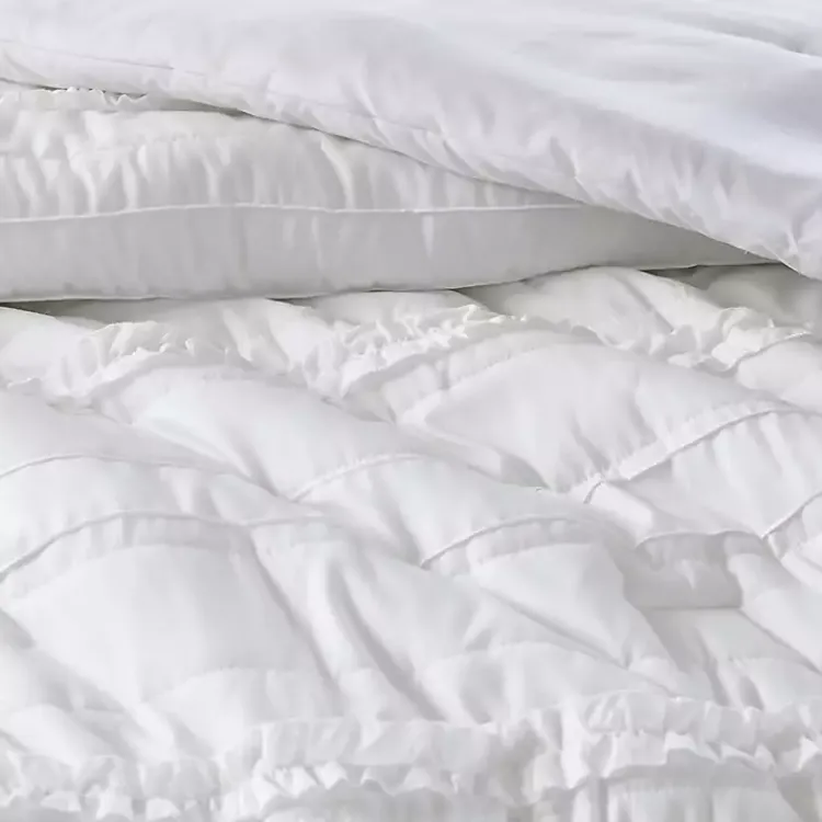 Comforters-Kirklands Home White Quilted King 5-pc. Comforter Set