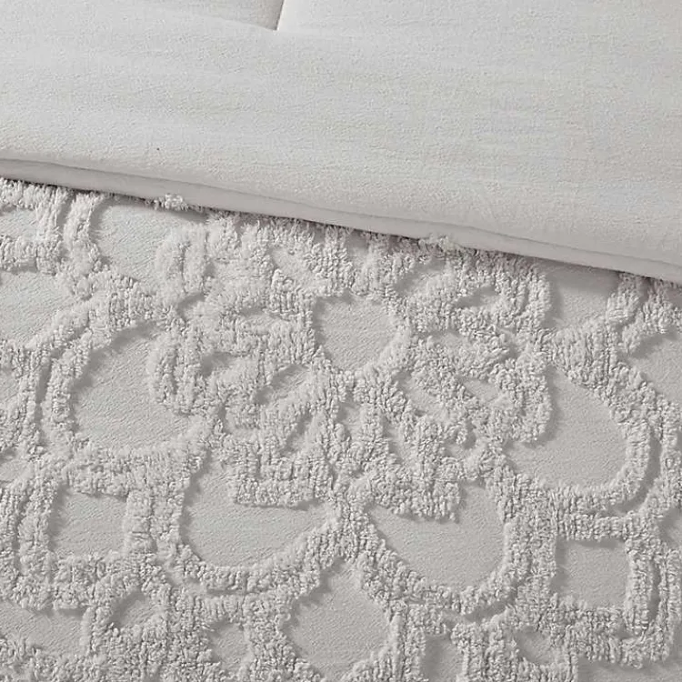 Comforters-Kirklands Home Medallion California King 3-pc. Comforter Set Gray