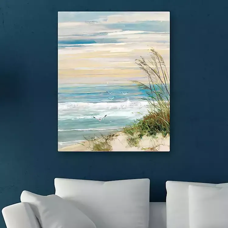 Canvas Art-Kirklands Home Beach at Dusk Canvas Art Print, 24x30 in.