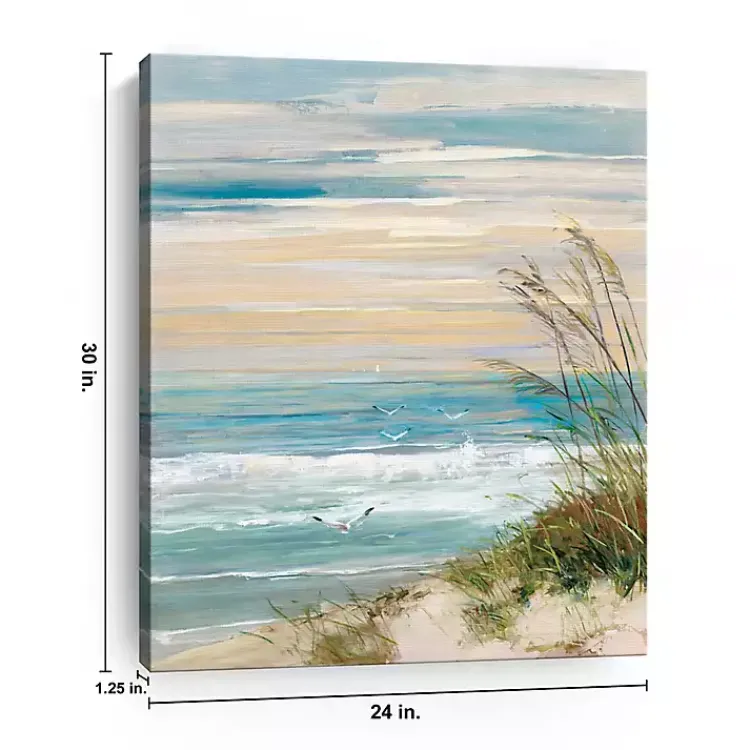 Canvas Art-Kirklands Home Beach at Dusk Canvas Art Print, 24x30 in.