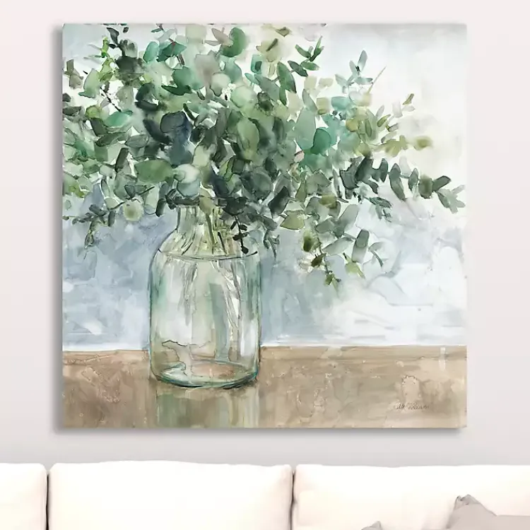 Canvas Art-Kirklands Home Eucalyptus Bouquet Giclee Canvas Print, 30x30 in.