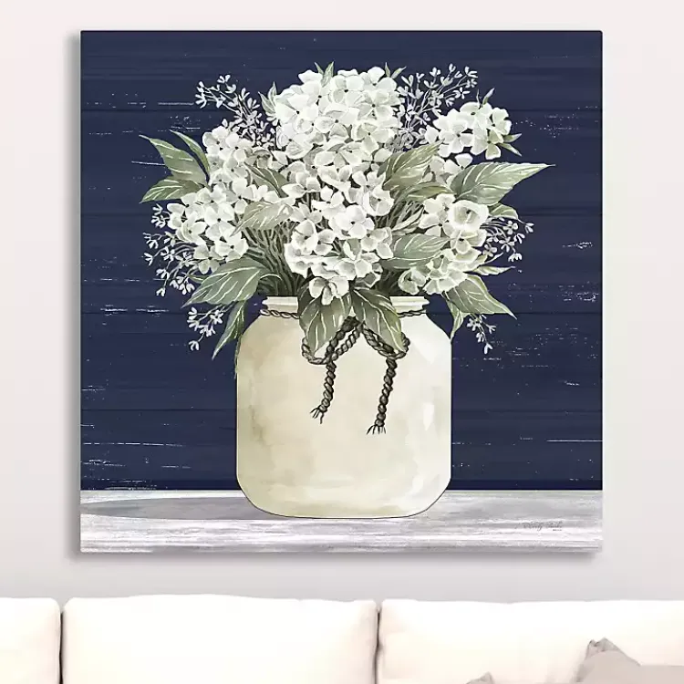 Canvas Art-Kirklands Home White Flowers II Giclee Canvas Print, 30x30 in.