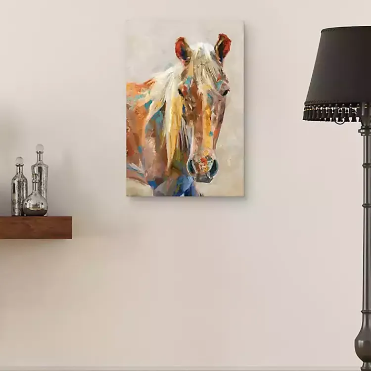 Canvas Art-Kirklands Home Equine Colors Portrait Canvas Art Print, 24x36 in.