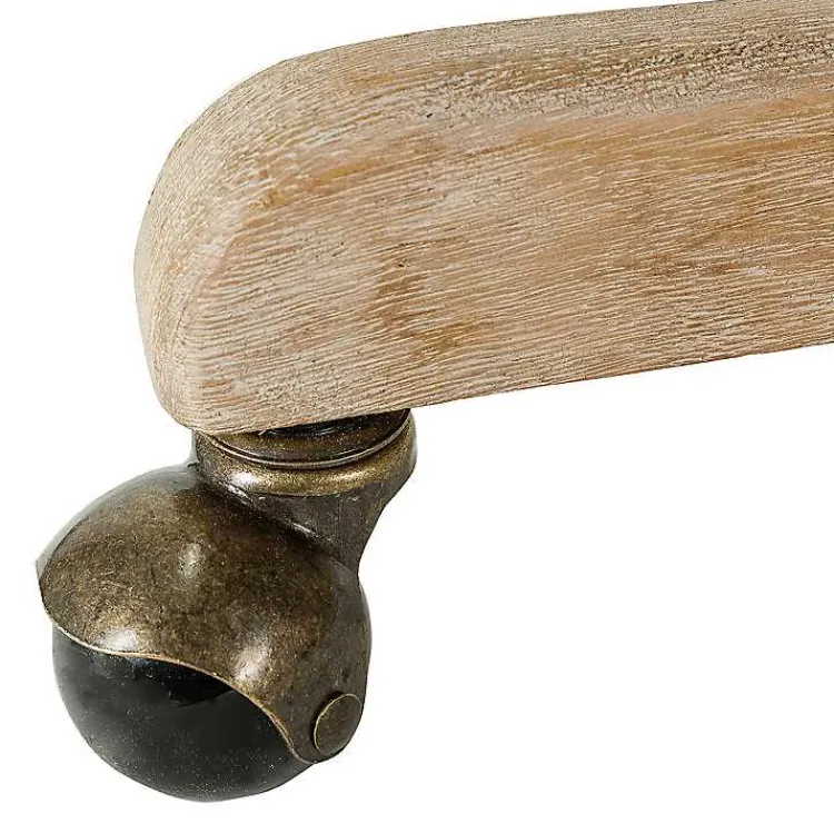 Office Furniture-Kirklands Home Dylan Upholstered Office Chair Ivory