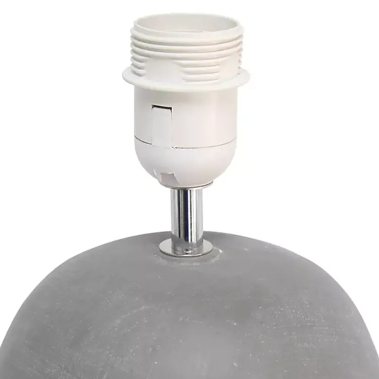 Table Lamps-Kirklands Home Emma Concrete Table Lamp with Shade Gray