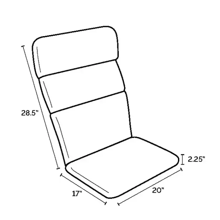 Outdoor Cushions & Pillows-Kirklands Home Clark Outdoor Adirondack Cushion