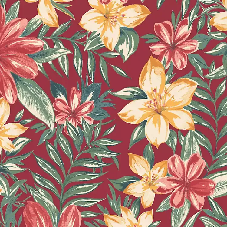 Outdoor Cushions & Pillows-Kirklands Home Ruby Tropical 2-pc. Outdoor Deep Seat Cushion