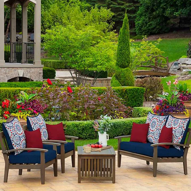Outdoor Cushions & Pillows-Kirklands Home Clark 2-pc. Outdoor Deep Seat Cushion