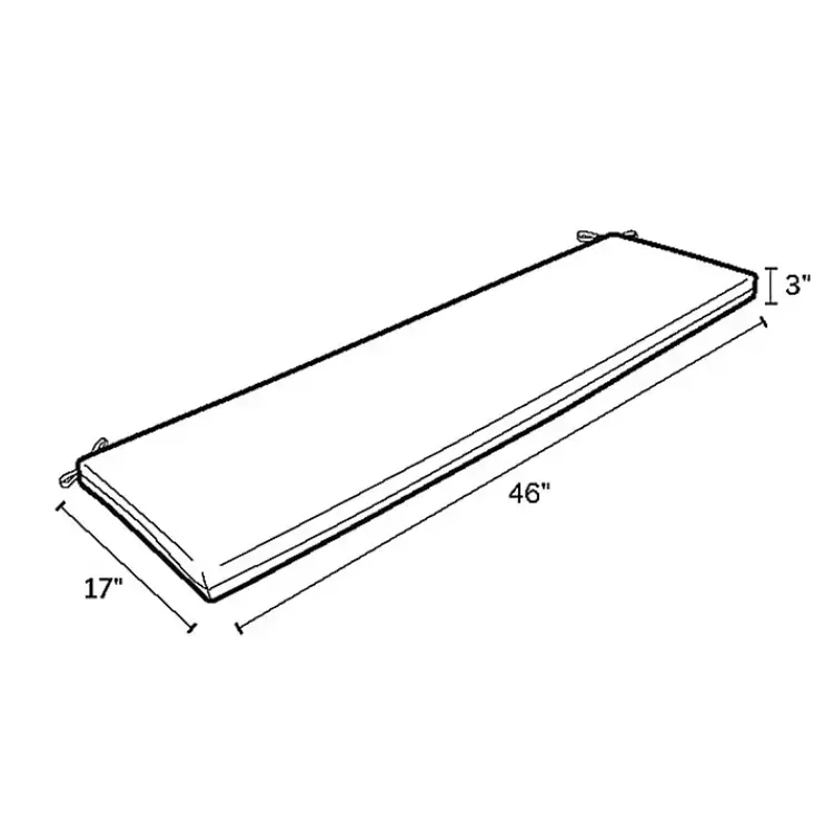 Outdoor Cushions & Pillows-Kirklands Home Moss Leala Texture Outdoor Bench Cushion Green