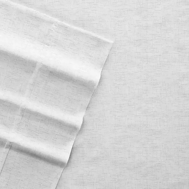 Bed Sheets-Kirklands Home Chambray 4-pc. California King Sheet Set White