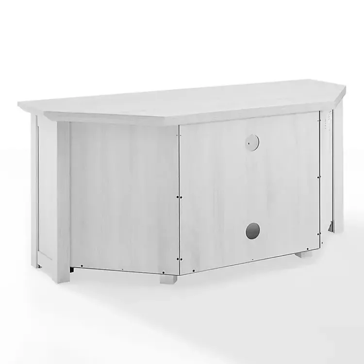 Tv Stands & Media Consoles-Kirklands Home Rustic White Katy-Corner TV Stand