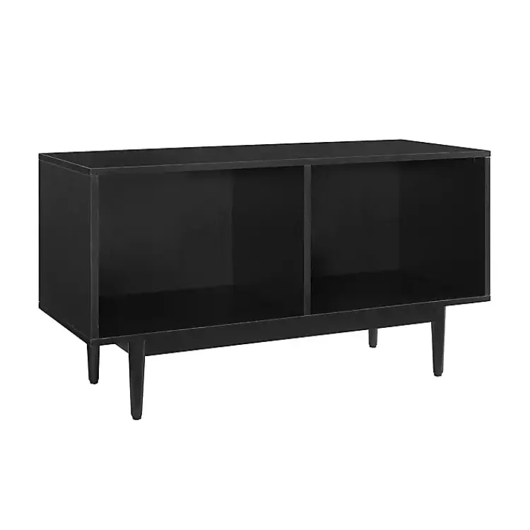Console Tables-Kirklands Home Black Modern Wood Console Table, 40 in.