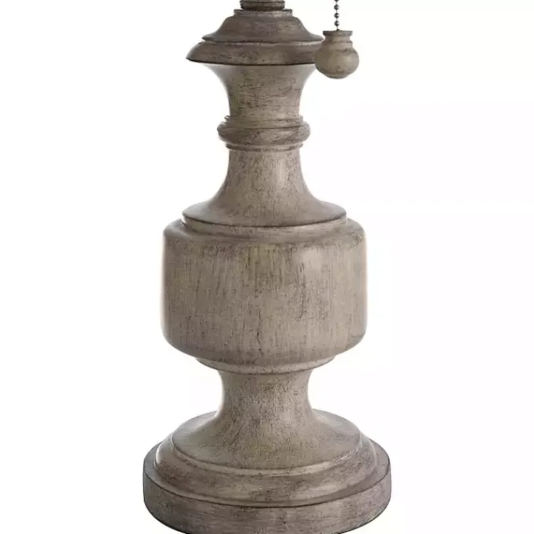 Table Lamps-Kirklands Home Distressed Urn Resin Table Lamp Gray
