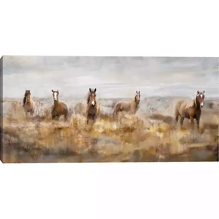 Canvas Art-Kirklands Home Morning Herd Canvas Art Print Tan