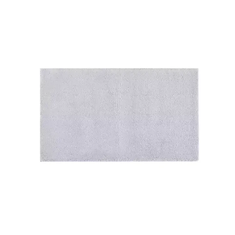 Bathroom Rugs-Kirklands Home High Pile Marshmallow Bath Mat, 40 in. Gray