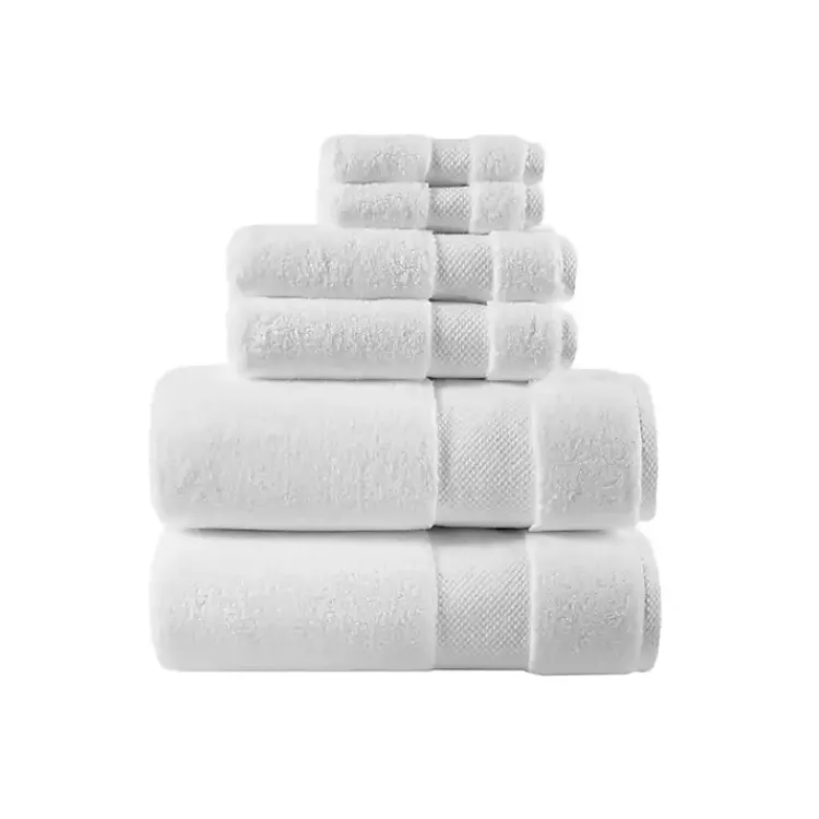 Bath Towels-Kirklands Home 6-pc. Cotton Bath Towel Set White