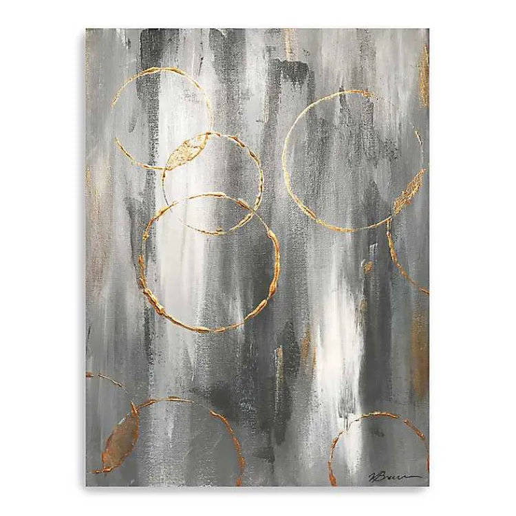 Canvas Art-Kirklands Home Gray Matter Abstract Canvas Art Print