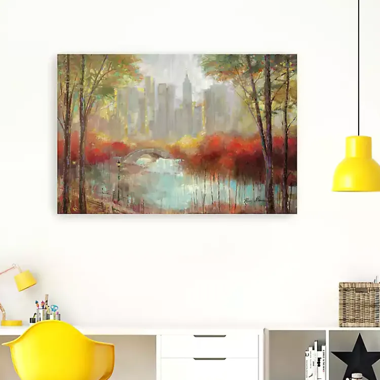 Canvas Art-Kirklands Home Autumn in the City Canvas Art Print, 60x40 in.