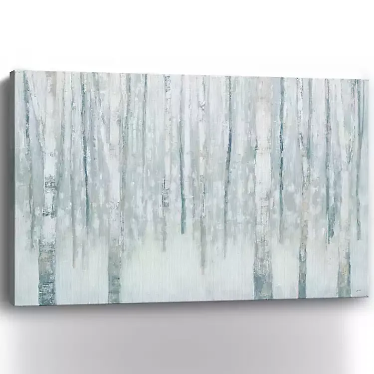 Canvas Art-Kirklands Home Winter Blue Birch Canvas Art Print, 60x40 in.