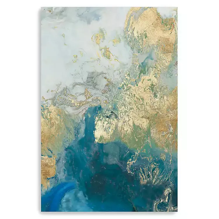 Canvas Art-Kirklands Home Ocean Splash II Canvas Art Print Blue