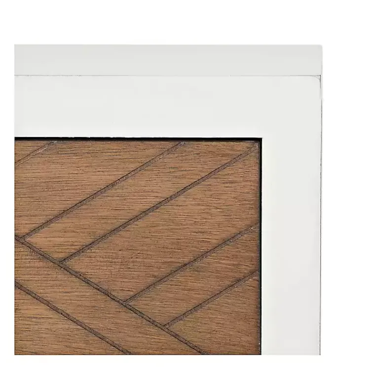 Accent & End Tables-Kirklands Home Milo Honey Herringbone Accent Table