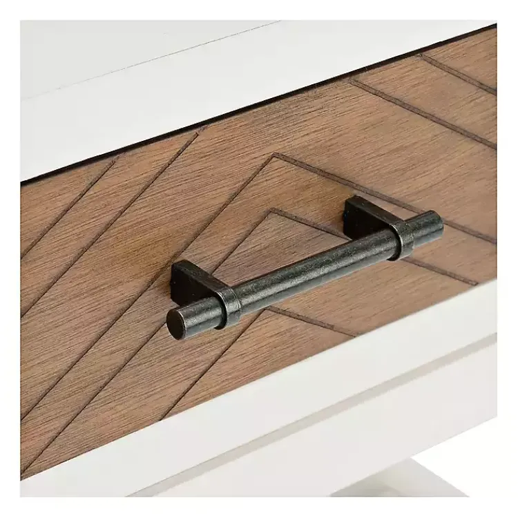 Accent & End Tables-Kirklands Home Milo Honey Herringbone Accent Table