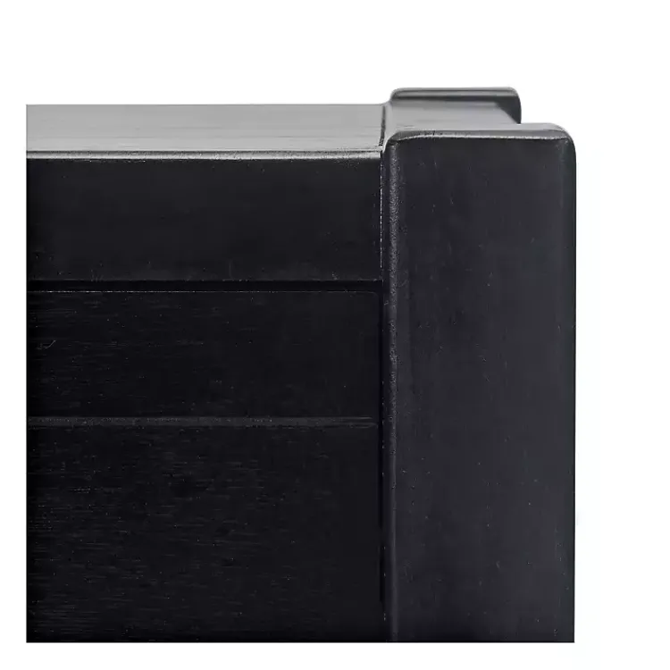 Accent & End Tables-Kirklands Home Geometrical Industrial Pull Accent Table Black