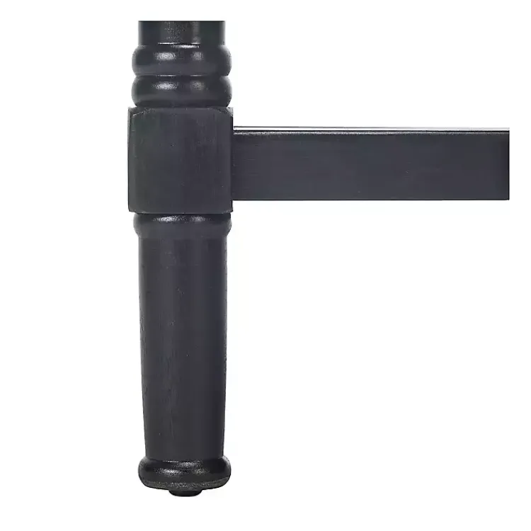 Accent & End Tables-Kirklands Home Geometrical Industrial Pull Accent Table Black