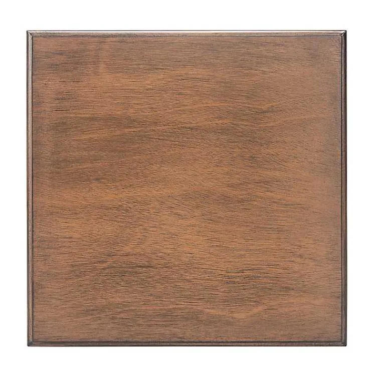 Accent & End Tables-Kirklands Home Tilley Classic Square Accent Table Brown