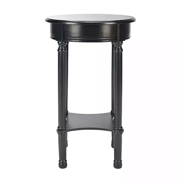 Accent & End Tables-Kirklands Home Tegan Round Accent Table Black