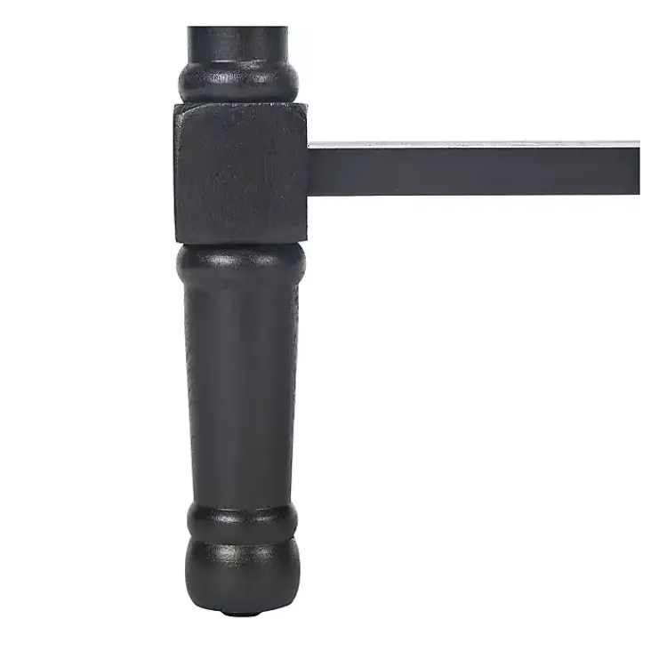 Console Tables-Kirklands Home Irma Textured Drawers Console Table Black