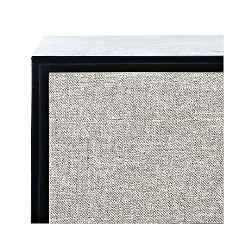 Console Tables-Kirklands Home Serena 2-Drawer Console Table Black