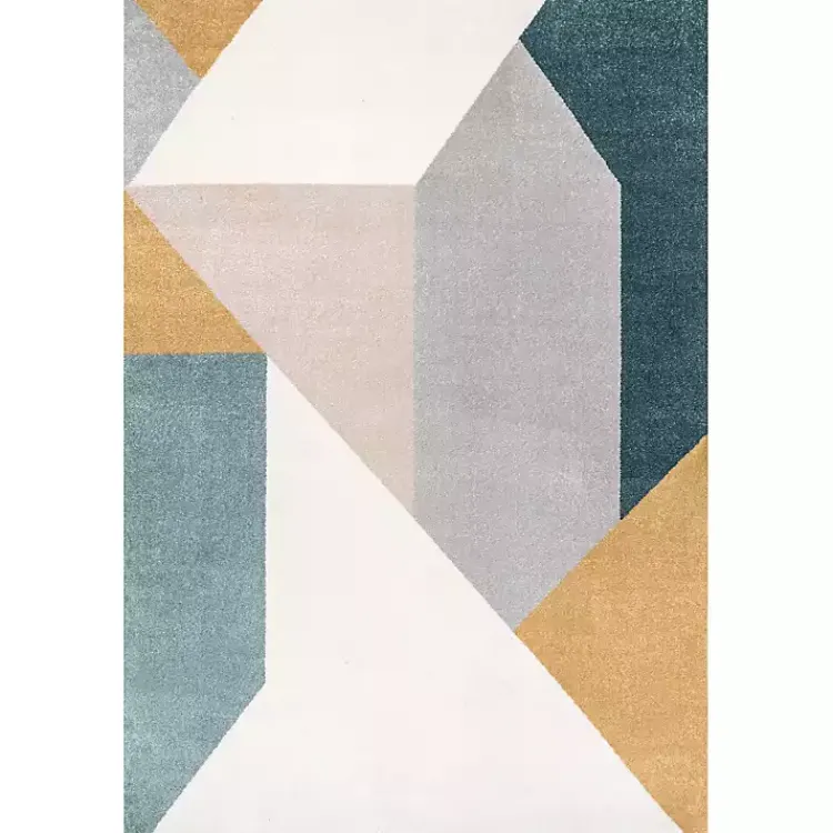 Area Rugs-Kirklands Home Multicolor Abstract Shapes Area Rug, 8x10