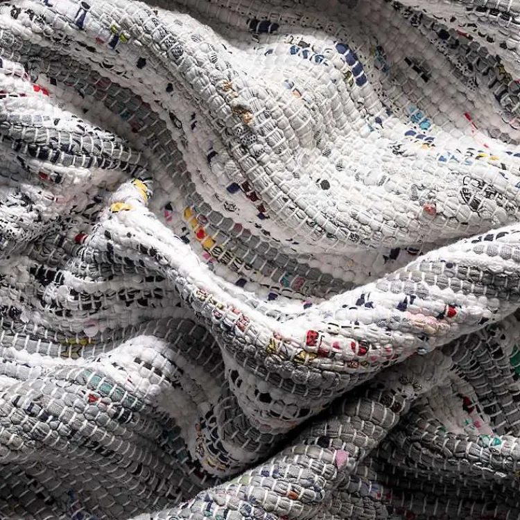 Area Rugs-Kirklands Home Gray Mottled Stripe Tassel Area Rug, 8x10