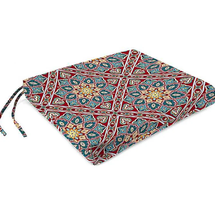 Outdoor Cushions & Pillows-Kirklands Home Solano Flowers Outdoor Seat Cushion